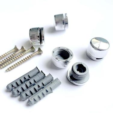 Imagem de Botão Francês ABS Para Espelhos Com Parafusos 10 Unidades - Quadro Exp