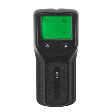 Imagem de Localizador de pinos, scanner inteligente de parede com microsensor 5 em 1 para madeira (preto)