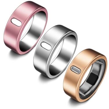 Imagem de Pacote com 3 capas compatíveis com Oura Ring Gen 4/Oura Ring Gen 3 Horizon/Heritage, Surport Charging com capa, protetor de TPU antiarranhões para homens e mulheres (tamanho 11, prata + ouro rosa +