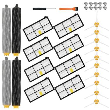 Imagem de DovLazm 22 peças de reposição da série 800 900 para iRobot Roomba 960 980 805 850 860 861 864 870 871 880 890 891 960 980 981 985 961 acessórios para aspirador de pó, 2 conjuntos Escovas de rolo, 8