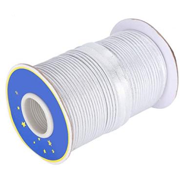 Imagem de Crafters Choice 70yd Braid Braid Biende Fita, Tublagem de Poliéster Torda de Costura, Largura de 1 Cm, para Costura, Costura, Encadernação, Costura, Projetos de Bricolage (Prata)