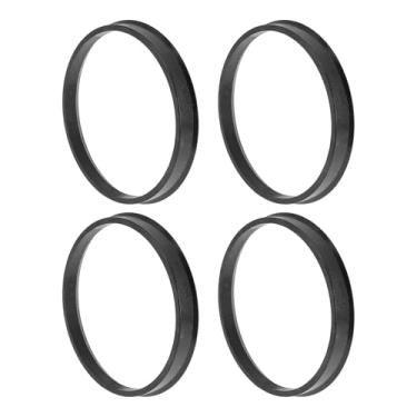 Imagem de INFINAUTO Anéis centralizados de cubo de roda de carro de 84,1 mm a 78,1 mm rodas de policarbonato preto eixo central amortecedor Hubrings 4 peças