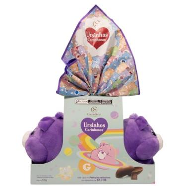 Imagem de Ovo De Páscoa Pantufa Ursinhos Carinhosos Roxo Tamanho G 32 a 38