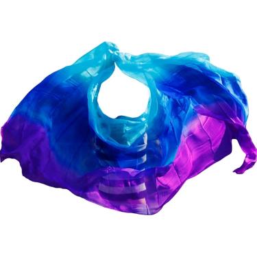 Imagem de Belly Dance Silk Senk Lengy dança de seda véu de seda crianças adultas lenço de seda 100% gradiente de seda lenço de seda da barriga de seda. Lenço de dança do ventre, SK012.300x114cm