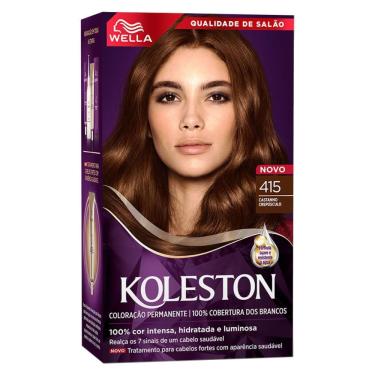 Imagem de Coloração Koleston Wella 415 Castanho Crepúsculo