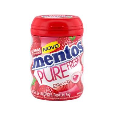 Imagem de Goma de Mascar Mentos Pure Fresh Morango 56g