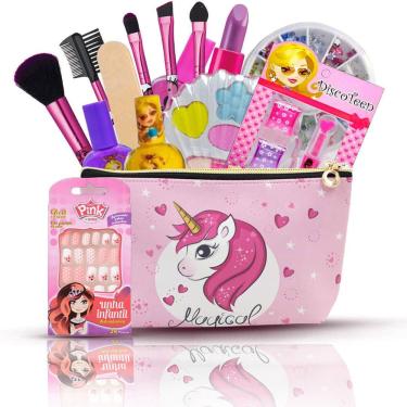 Imagem de Combo Kit Infantil De Maquiagem Completo + Necessaire Bz103