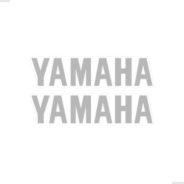 Imagem de Par De Adesivos Moto Yamaha Balança Preto e Cinza Genérico - SPORTINOX