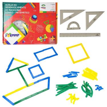 Imagem de Kit Geometria Geoclick Aluno Material Pedagógico E Didático