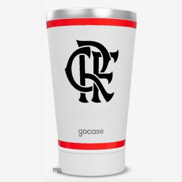 Imagem de Copo Térmico GOCASE Vibe 470ml do Flamengo, FLA CtCRF - Branco