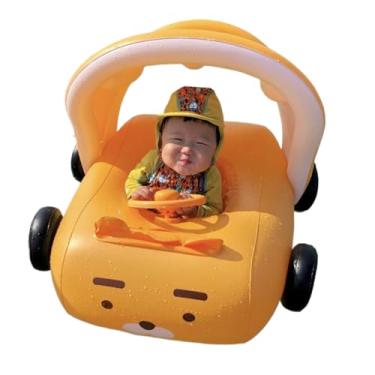 Imagem de Car Pool Float - Brinquedo Inflável Para Bebê Carrinho Flutuante - Equipamento Aquático Confortável Para Família e Amigos Divertirem na Praia