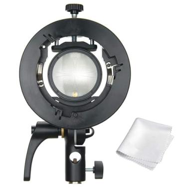 Imagem de Suporte para suporte Godox S2 Speedlite tipo S para suporte de flash para Godox V1 AD200Pro AD400Pro AD200 e outros flashes e controle preciso de inclinação, alça grande, suporte de guarda-chuva integrado com difusores Pergear