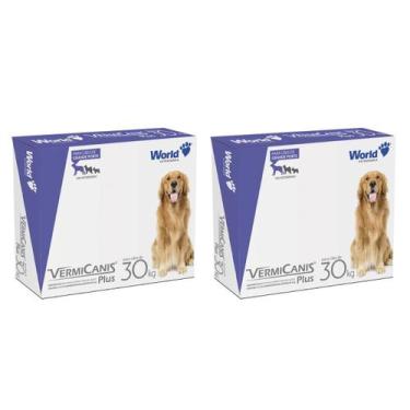 Imagem de Kit 2 VermiCanis Plus Para Verme em Cães 30kg C/2 World