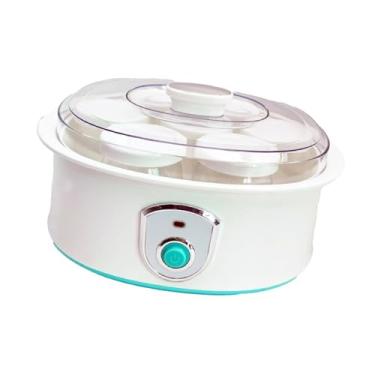 Imagem de IEUDNS Fabricante de iogurte com frascos de vidro DIY Compact Professional Profissional aço Anterior Máquina de iogurte 1.26L para restaurante de cozinha