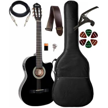 Imagem de Violão Giannini Start Sf-14 Ceq Bk + Capa Luxo E Acessórios