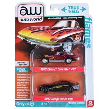 Imagem de Auto World 1967 Chevy Corvette 427 and 2017 Dodge Viper GTC, Limited Edition 2 Pack