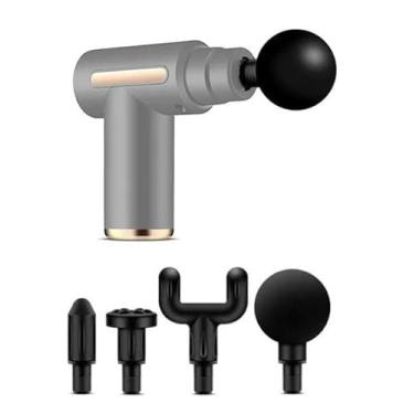 Imagem de Pistola Massageadora Elétrica Corporal De Fisioterapia Massagem Profissional (Cinza)