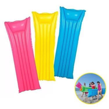 Imagem de Colchão Inflável Gigante Verão Diversão Piscina 183x69cm - Wellmix