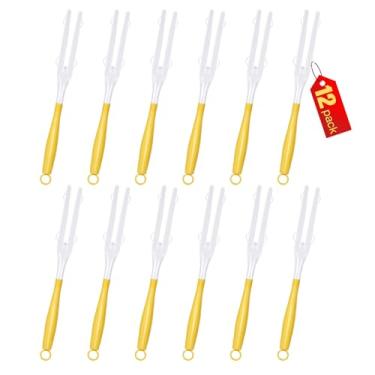 Imagem de Alças de substituição compatíveis com esfregão Swiffer Duster Apenas alça removível e extensível (12, amarelo e branco)