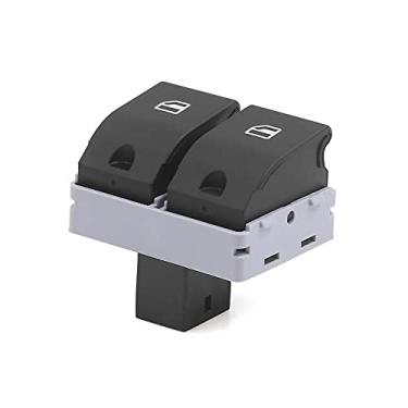 Imagem de uxcell Interruptor de janela de carro 6Q0 959 858 para VW Polo Fox para Seat Ibiza Cordoba 2002-2009 Power Master Driver Side Window Switch Control