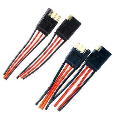 Imagem de Conector 4 Vias com Fio 4,0 MM e de 1,5 MM Conectores Caixa - PERMAK