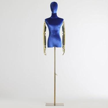 Imagem de Corpo De Manequim Torso, Manequim Ajustável, Manequim Realístico, Manequim Feminino, Altura Ajustável, W/base De Metal Manequim, Royal Blue Flannel, A