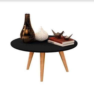 Imagem de Mesinha de Centro Decorativa Sala de Estar Preto Dubai - Dullar Móveis