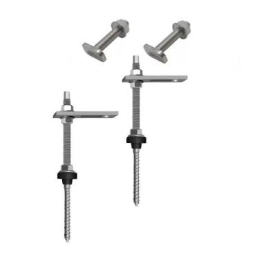 Imagem de Parafuso Estrutura Painel Solar Telha Fibr Madeira 02un 25cm - INOXPAR