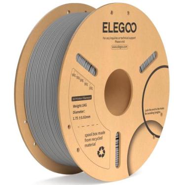 Imagem de Filamento para impressora 3D ELEGOO PLA Plus 1,75 mm cinza 1 kg