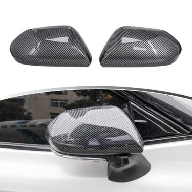 Imagem de Kit de acabamento de capa de espelho retrovisor YINGTUU para acessórios Toyota Camry 2018 2019 2021 2022 2023 2024 2025 (grão de fibra de carbono)