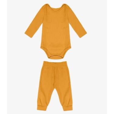 Imagem de Conjunto Body com Calça Select Amarelo, Amarelo, G