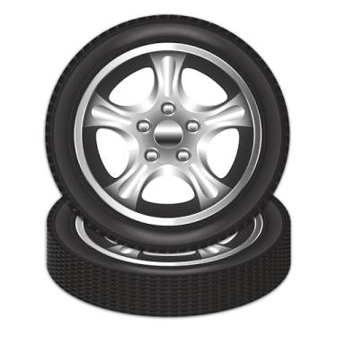 Imagem de Jajajuegos 40PCS 9 Inch Racing Car Paper Plates Set – Race Car Wheel Themed Disposable Dinner Plates for Birthday Parties, Cars Theme Events, Picnics, Barbecues, Baby Showers & Celebrations