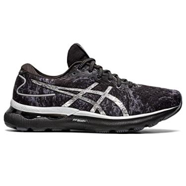 Imagem de ASICS Tênis de corrida masculino Gel-Nimbus 24, Cinza/prata pura, 39