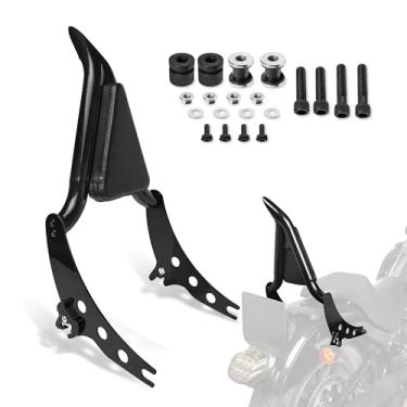 Imagem de Encosto de passageiro de motocicleta com almofada de liberação rápida Sissy Bar kit de descanso traseiro destacável para Harley Softail Street bob, Low Rider, Low Rider S 2018+ modelos acessórios