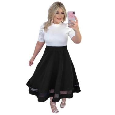 Imagem de Saia Longa Evangelica Gode - Amariti, Preto, G