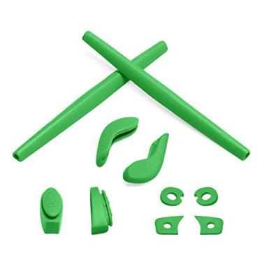 Imagem de Eye Opening Stuff Kits de borracha para substituição e nariz compatíveis com óculos de sol Oakley Juliet - Verde