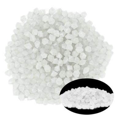 Imagem de 600 peças de pedras decorativas que brilham no escuro, pedras de jardim, pedras luminosas, movidas por luz e energia solar, para decoração ao ar livre, passarela, garagem, jardim, aquário, dia das