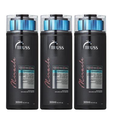 Imagem de Truss Miracle Shampoo 300Ml Kit 03 Unidades