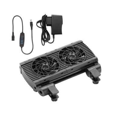 Imagem de Whtkoph Resfriador de Aquário, de Resfriamento para Resfriadores Hidropônicos, Ventilador de Resfriamento, Resfriador de água com ângulo Ajustável Par, 2