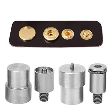 Imagem de TARSHYRY 4pcs Snap Button Die Mold Conjunto, Molde de Aço Inoxidável Snap Pressioning Machine Die para 831 Botões Com Tamanhos de 12 Mm 15mm 21,5mm