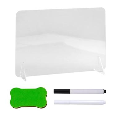 Imagem de BLWOTMOR Quadro de Acrílico para Quadro de Mensagens, Acessórios, Quadro Apagável Resistente Ao Desgaste, Quadro de Notas para Escritório em Casa, Sala de Aula