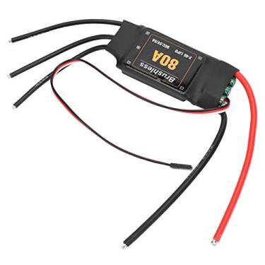 Imagem de Motor Sem Escova e ESC, 80A 1/10 Motor Sem Escova Eletrônico RC Sem Escova, ESC RC à Prova de Poeira para Carro RC, Helicóptero, Caminhão, Avião RC ((80A))