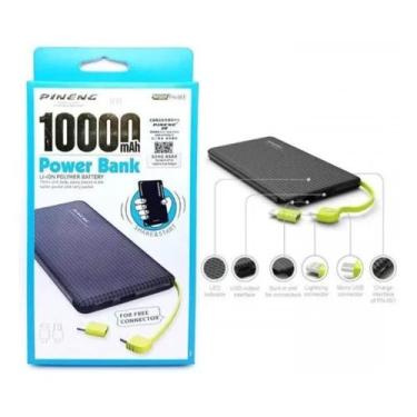 Imagem de Carregador Portátil Power Bank Pn-951 10.000mAh 3 em 1 Universal