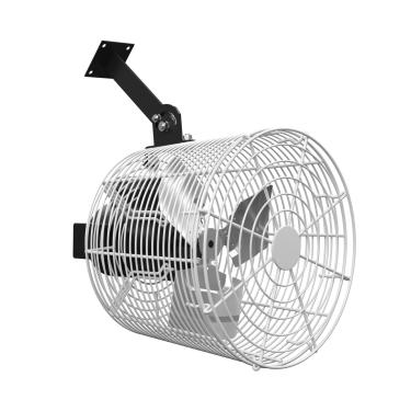 Imagem de Circulação de ar de estufa 1/10 HP 115V Ventilador de montagem na parede de teto 1470CFM Ventilador de circulação de alta velocidade para estufa, armazém, pátio, garagem