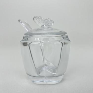 Imagem de Açucareiro de Vidro com Colher Butterfly Transparente Wolff