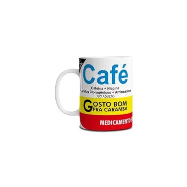 Imagem de Caneca Porcelana Divertida - Tema: Café Remédio