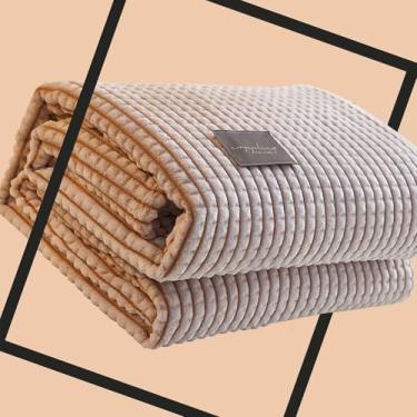 Imagem de LiebeWH Dupla Lados Suave e Confortável de Ar Condicionado Colcha Portátil Verão Cool Cobertor Cobertor para sofá de Escritório (180x200cm/70.9x78.7in)