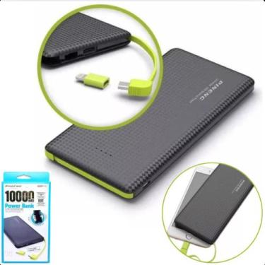 Imagem de Power Bank 10000mAh Carga Rápida Pineng Preto - FAZA