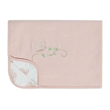 Imagem de Manta De Suedine Bebê Menina Cerejeira Rosa Pêssego - Hug