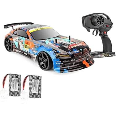 Imagem de Controle Remoto Carro Drift Racing Rc Carros Para Crianças, 70km / H Alta Velocidade Rc Drift Racing Car 1/10 Escala 2.4ghz Rc Drifting Veículo Caminhão Super Rápido Carro De Corrid, G